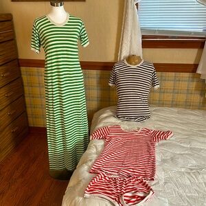 Red Striped Set - Vintage Marimekko Family Pajama Set